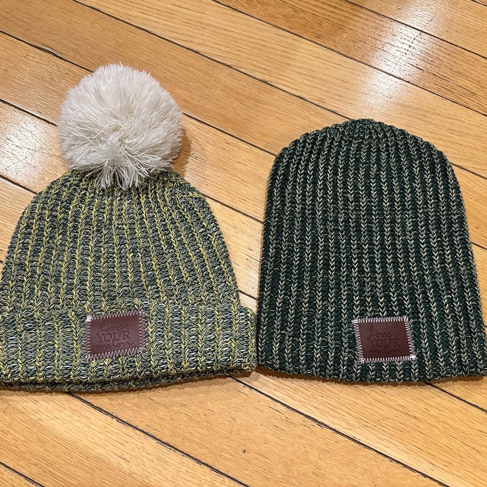 Love Your Melon Beanie Hats x2